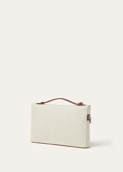 EXTRA POUCH L29 NATURAL CANVAS/ROUNDED LEATHER