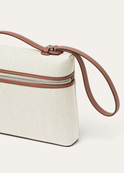 EXTRA POUCH L29 NATURAL CANVAS/ROUNDED LEATHER