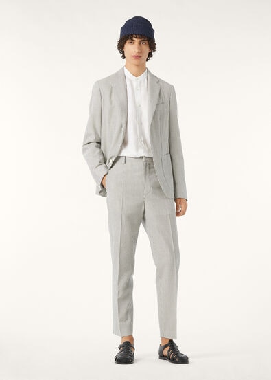 TORINO NOTCH SB SHIRT JACKET SEERSUCKER STRIPE