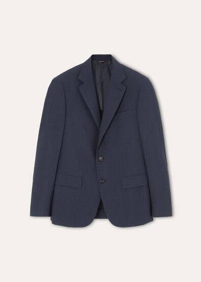 TORINO NOTCH SB JACKET SEERSUCKER WOOL SILK
