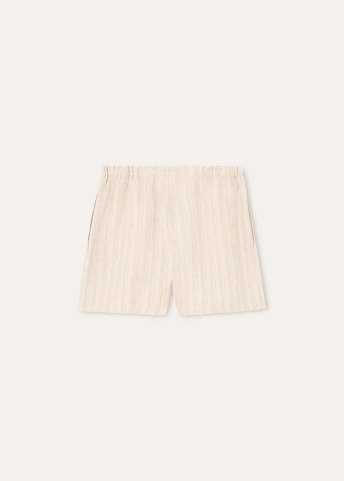 SEDLER BERMUDA LINEN HERRINGBONE STRIPE_FAP3759_F6OT_2
