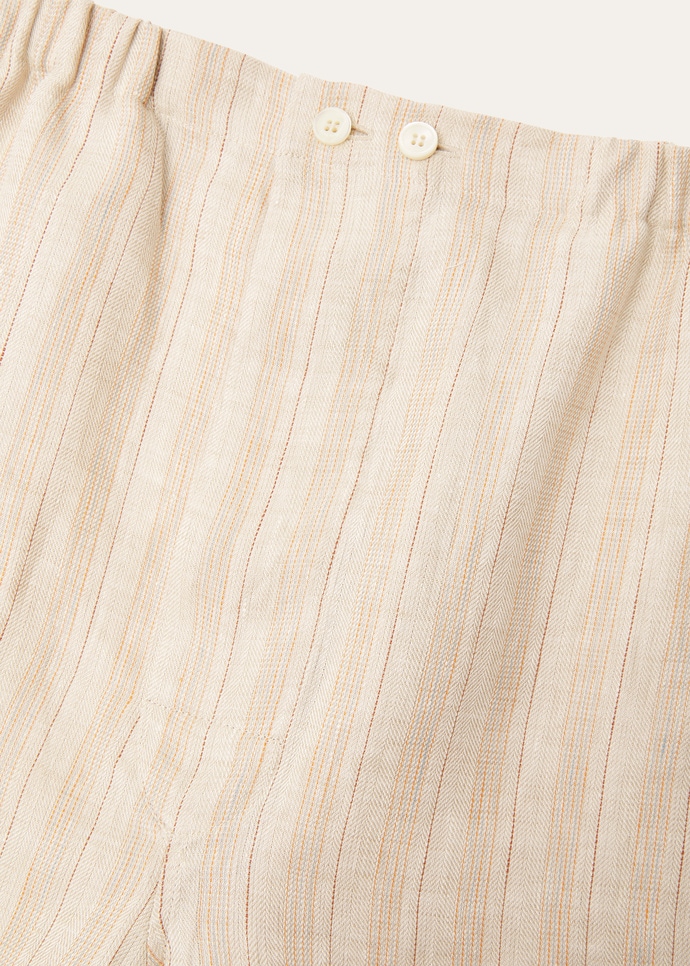 SEDLER BERMUDA LINEN HERRINGBONE STRIPE_FAP3759_F6OT_3