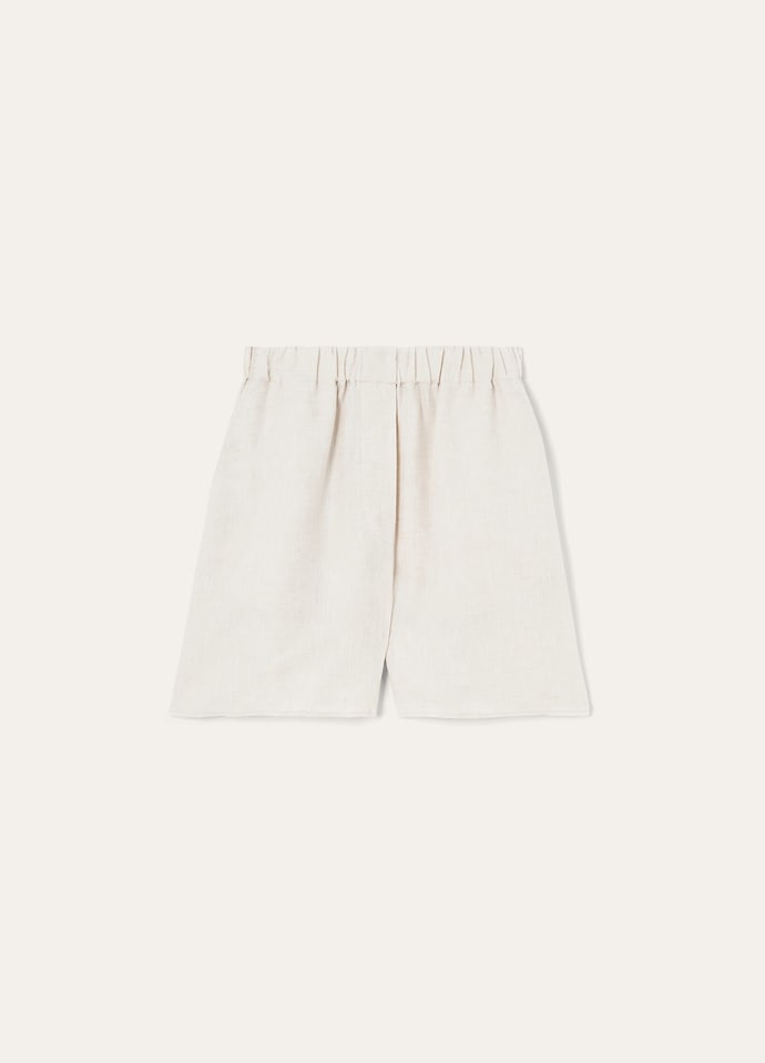 LOROPIANA アンシェロハermudaショツ FAP3841 A01G Angelo Bermuda Shorts Linen Light Beach | Loro Piana US
