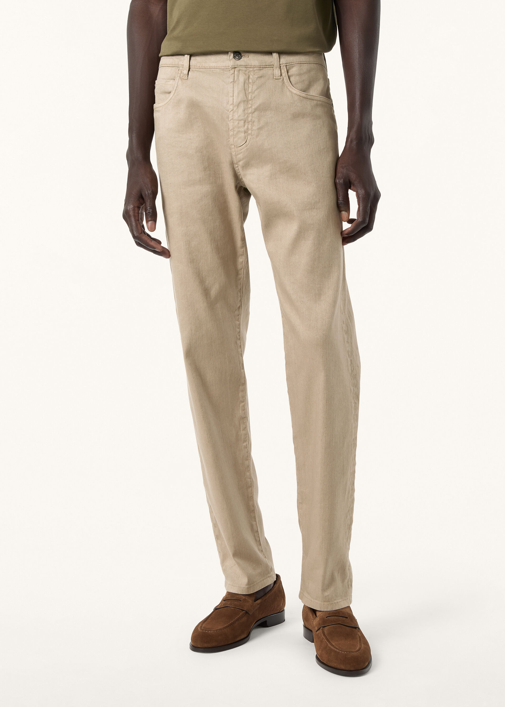 QUARONA BULL LINEN COTTON STRETCH DYED
