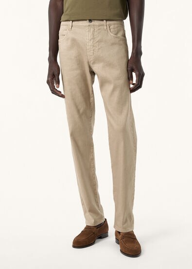 QUARONA BULL LINEN COTTON STRETCH DYED