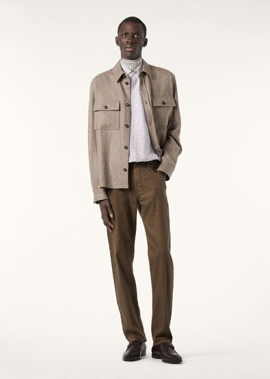 QUARONA BULL LINEN COTTON STRETCH DYED