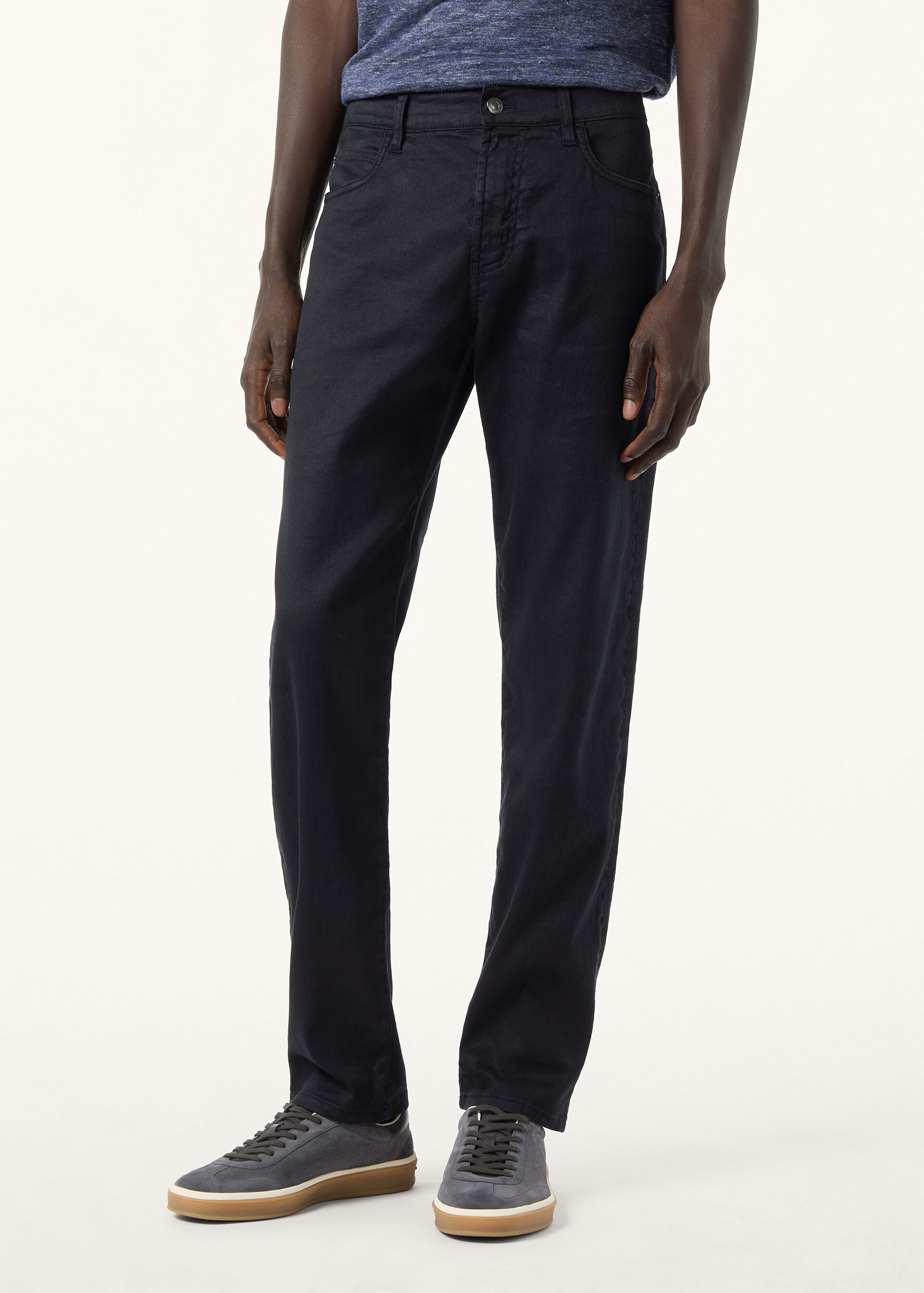 QUARONA BULL LINEN COTTON STRETCH DYED