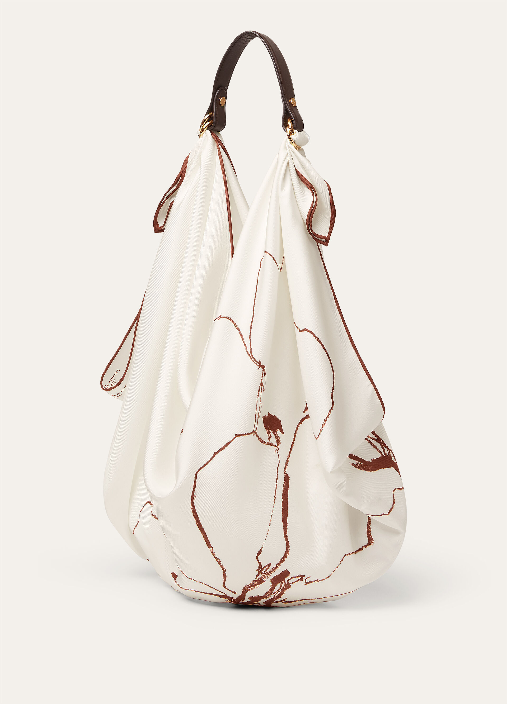 LP FOULARD HANDLE ROUNDED LEATHER