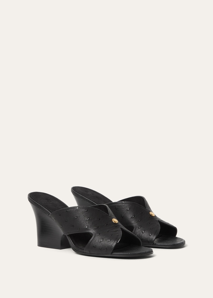 VERA HEELED MULE H80 OSTRICH_FAP4118_8000_2
