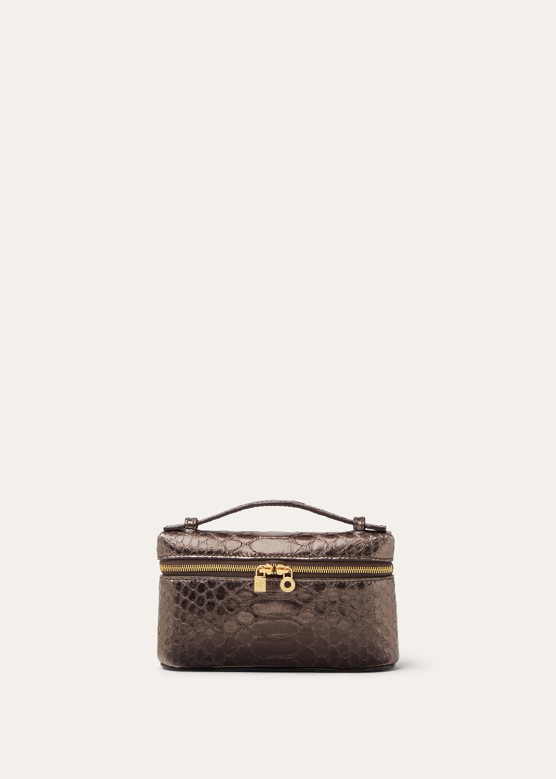 EXTRA POCKET MINI POUCH METALLIC PYTHON