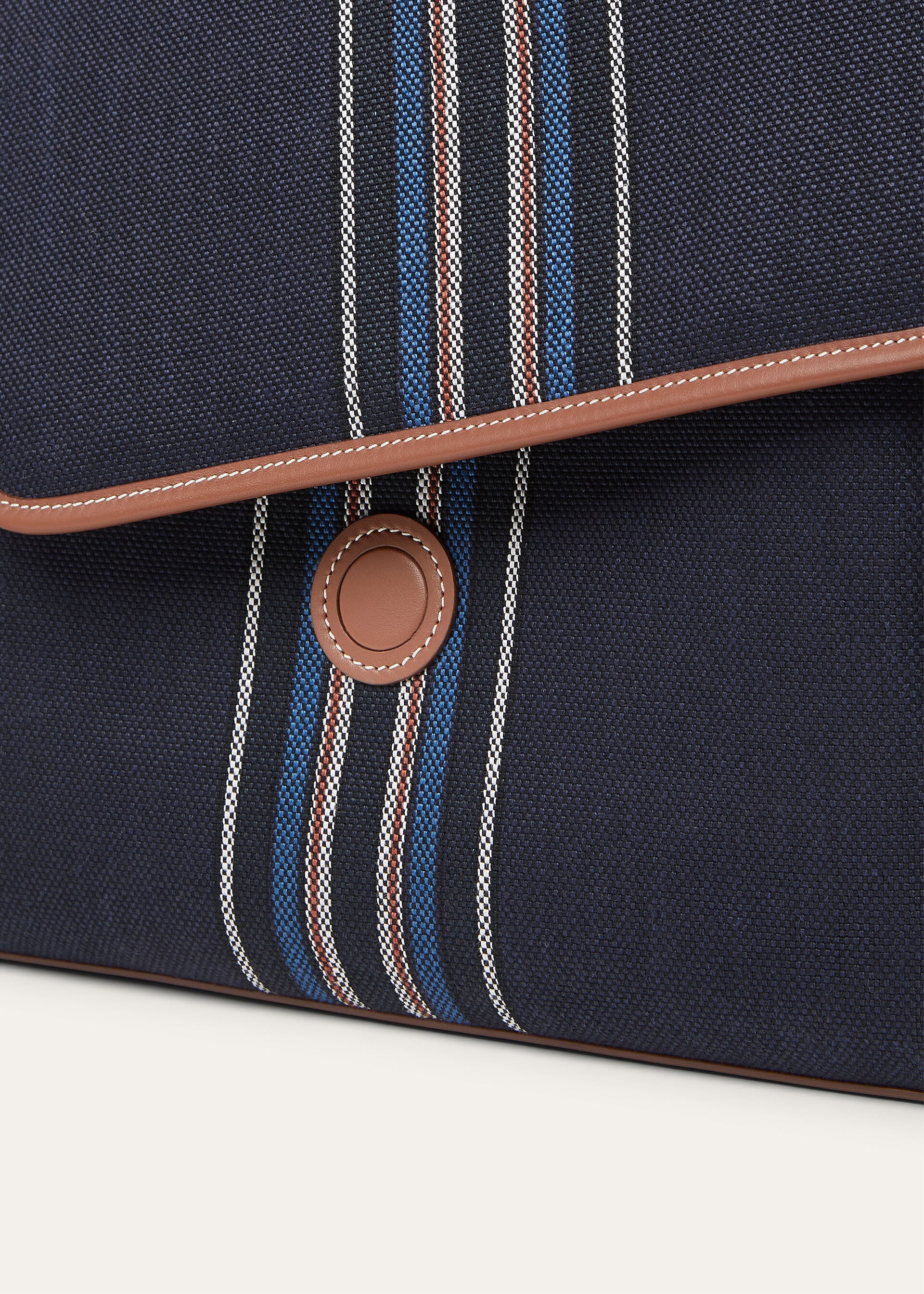 CHANGING BAG NAT.CANVAS SUITCASE STRP/ROUNDED LTH