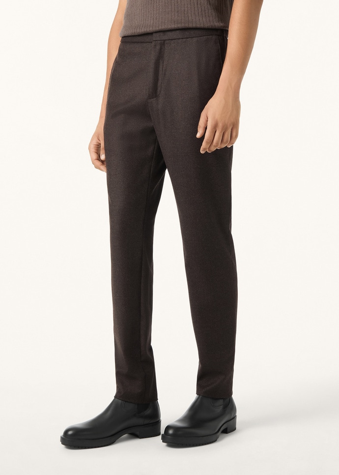 LEISURE CITY TROUSERS WOOL CASH FLANNEL_FAP5080_H00Z_3