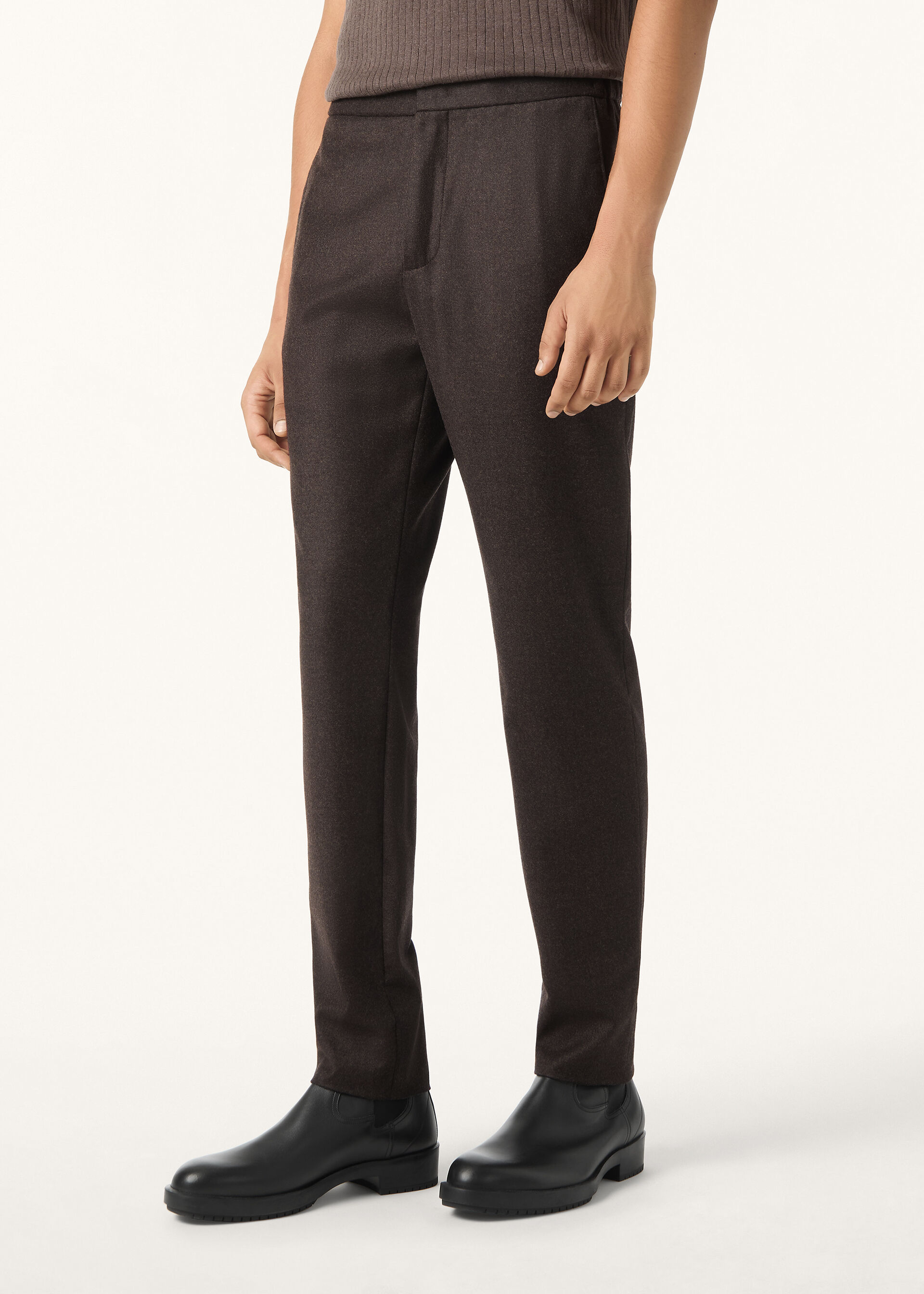 LEISURE CITY TROUSERS WOOL CASH FLANNEL