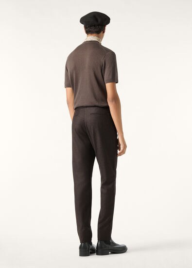 LEISURE CITY TROUSERS WOOL CASH FLANNEL