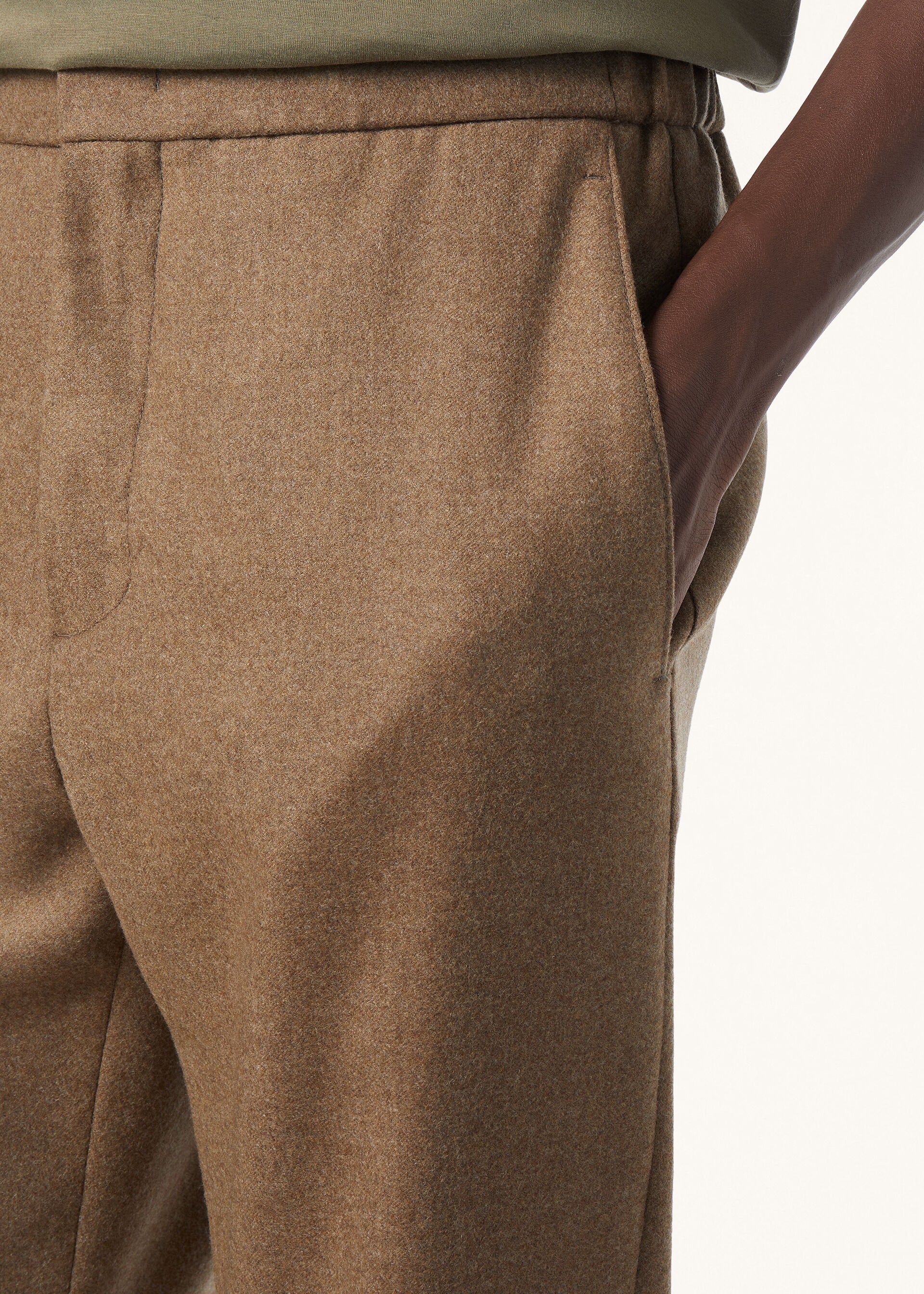 LEISURE CITY TROUSERS WOOL CASH FLANNEL