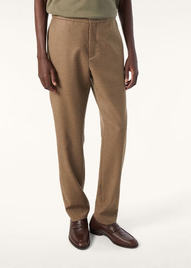 LEISURE CITY TROUSERS WOOL CASH FLANNEL