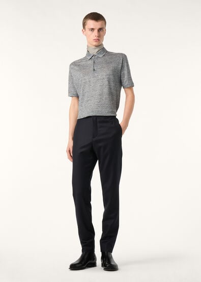 LEISURE CITY TROUSERS WOOL CASH FLANNEL