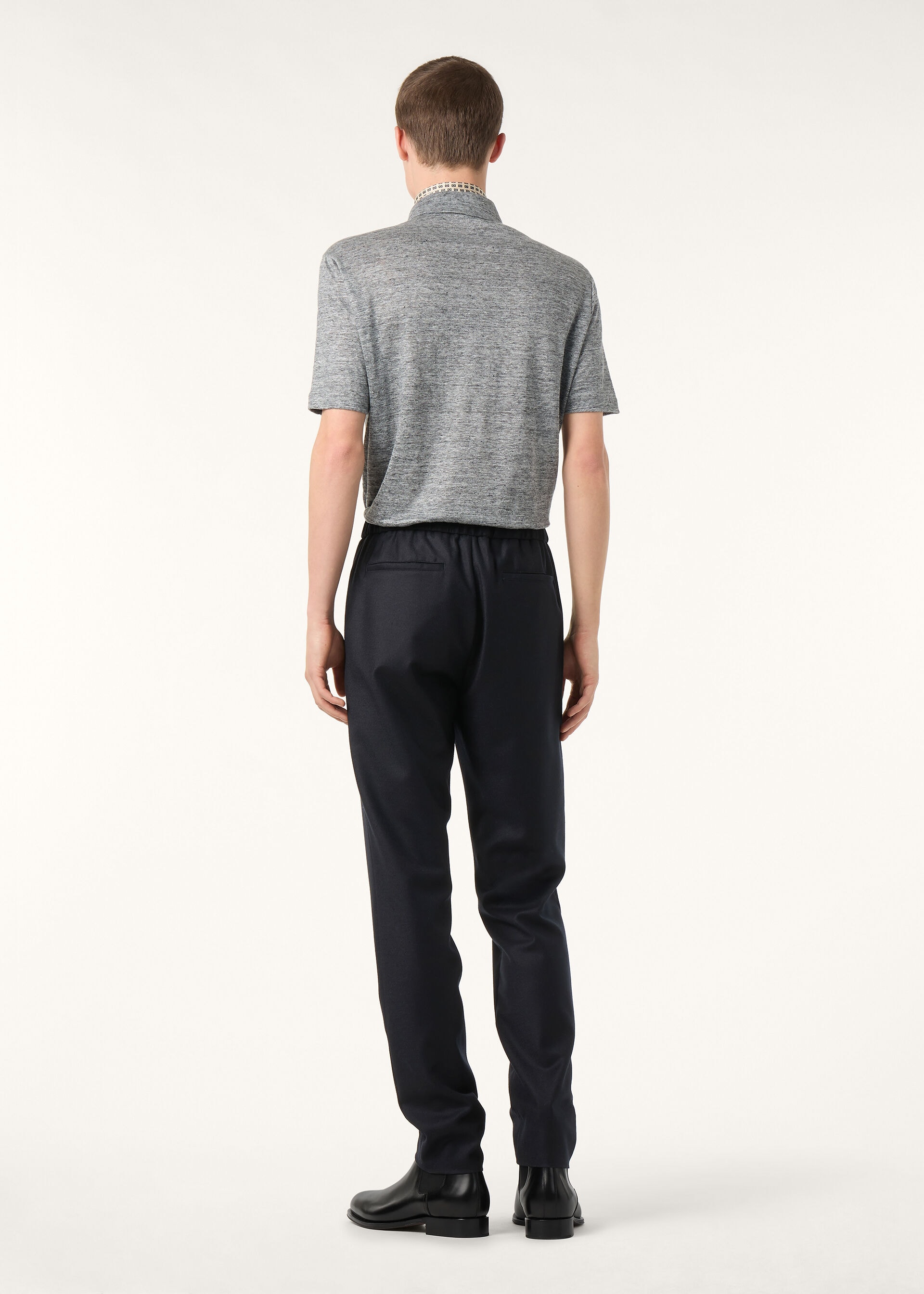 LEISURE CITY TROUSERS WOOL CASH FLANNEL