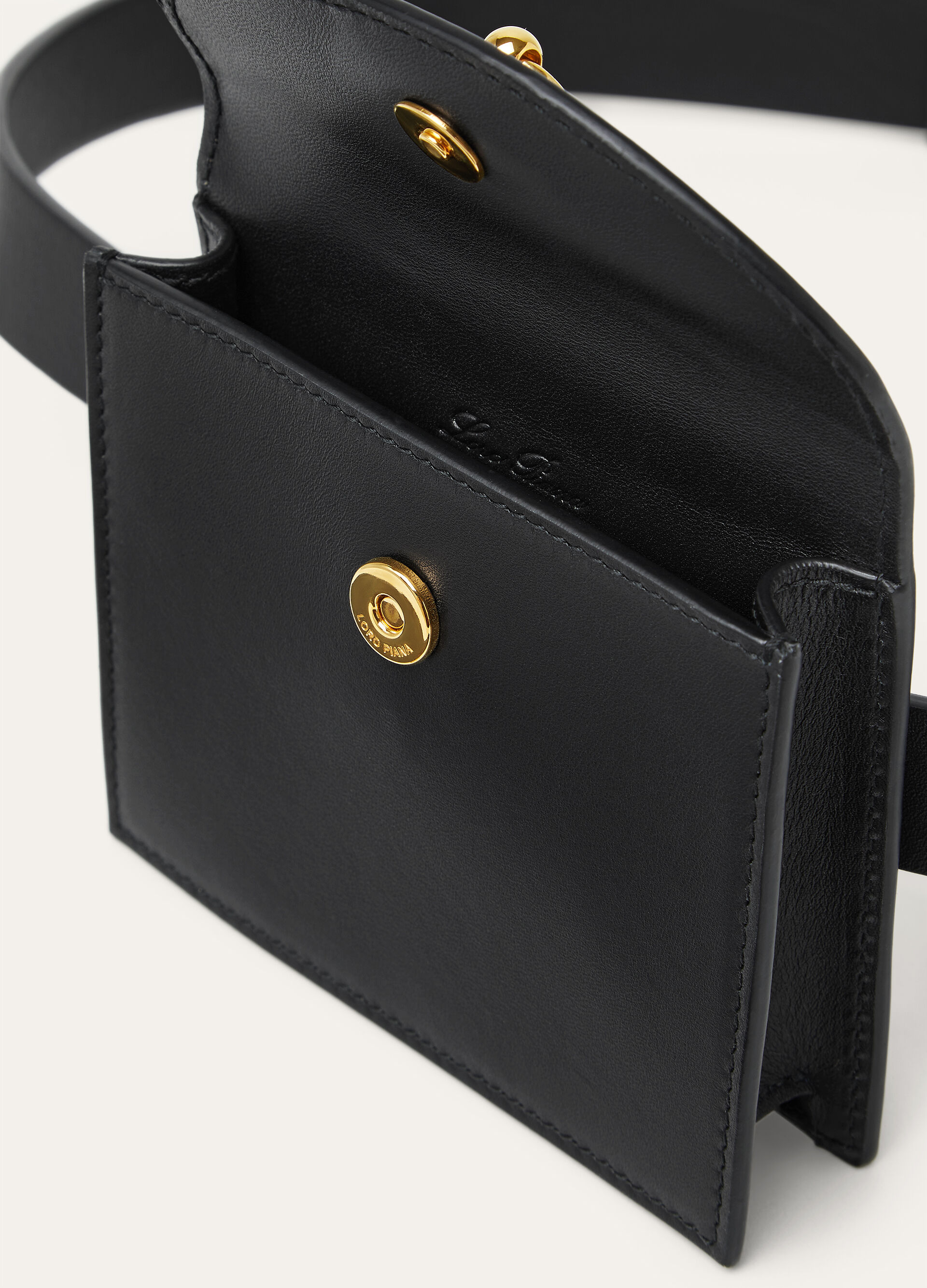 EXTRA POCHETTE BELT ROUNDED LEATHER