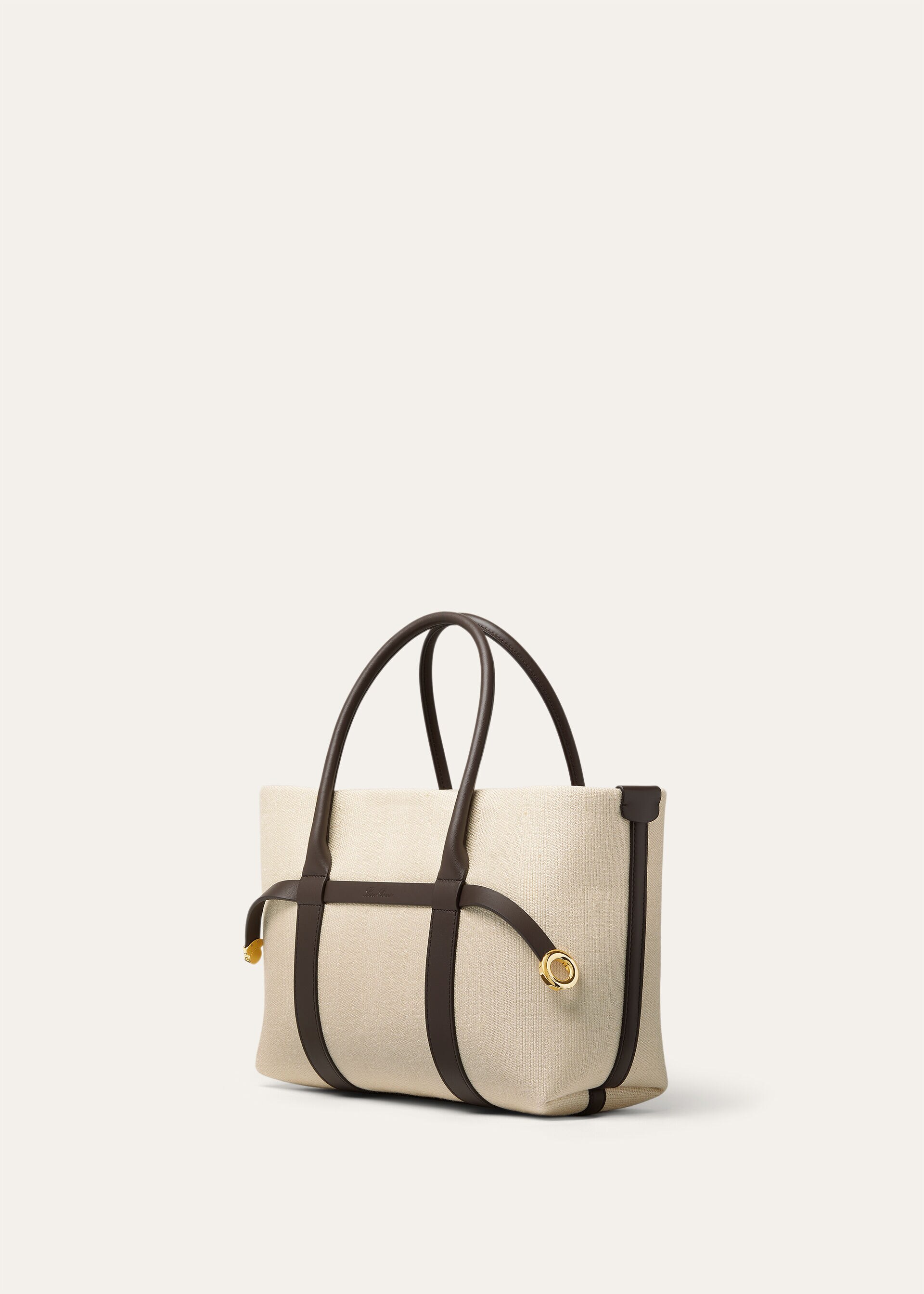 GHIERA SHOPPER SMALL TAILOR.SILK CHEVRON RNDD LTHR