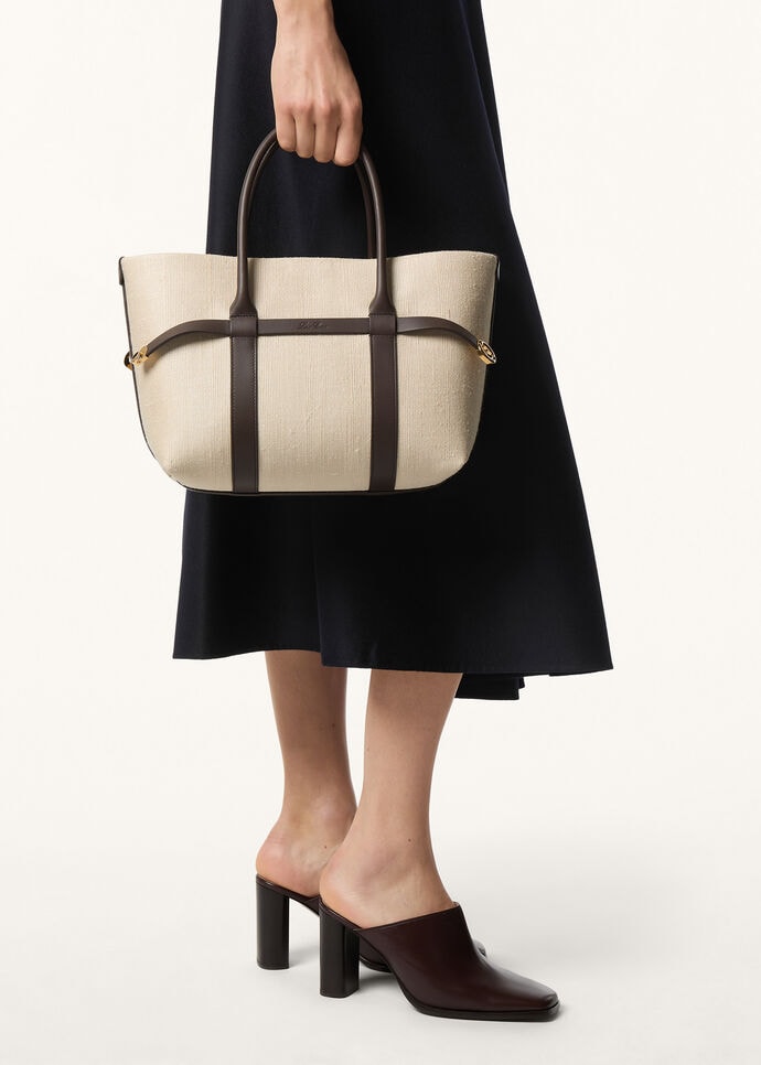 GHIERA SHOPPER SMALL TAILOR.SILK CHEVRON RNDD LTHR_FAP5299_B5AE_NR_2