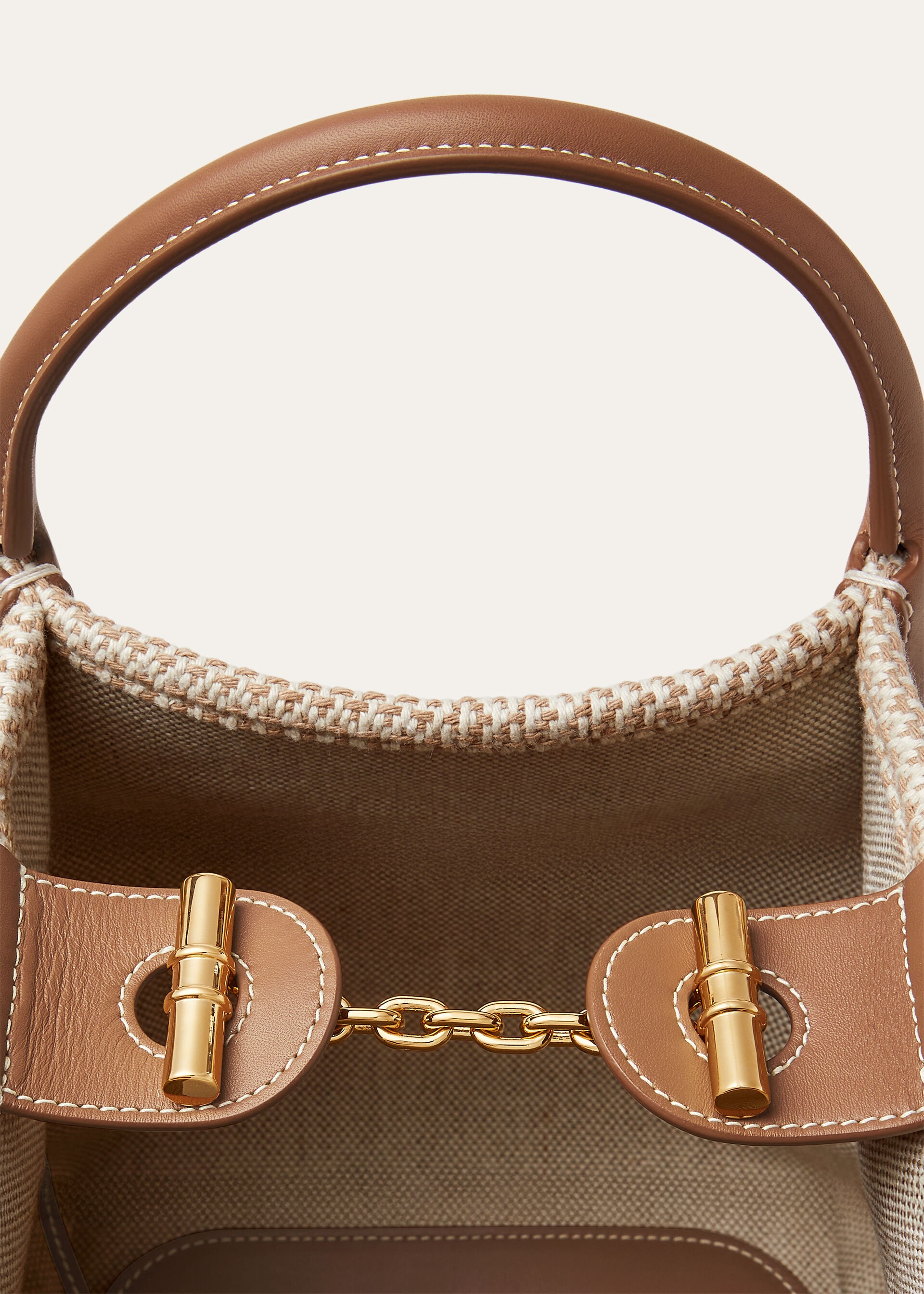 BALE SMALL RUSTIC COTTON/ROUNDED LEATHER LS