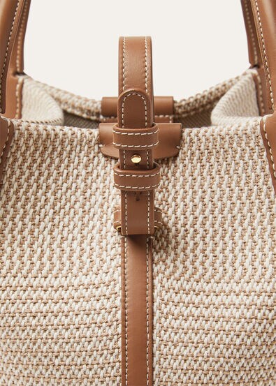 BALE SMALL RUSTIC COTTON/ROUNDED LEATHER LS