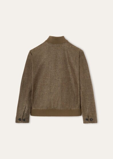 KIKU BOMBER LINEN COTTON MALFILE' STORM