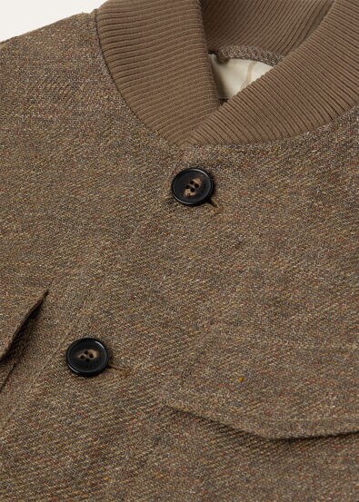 KIKU BOMBER LINEN COTTON MALFILE' STORM