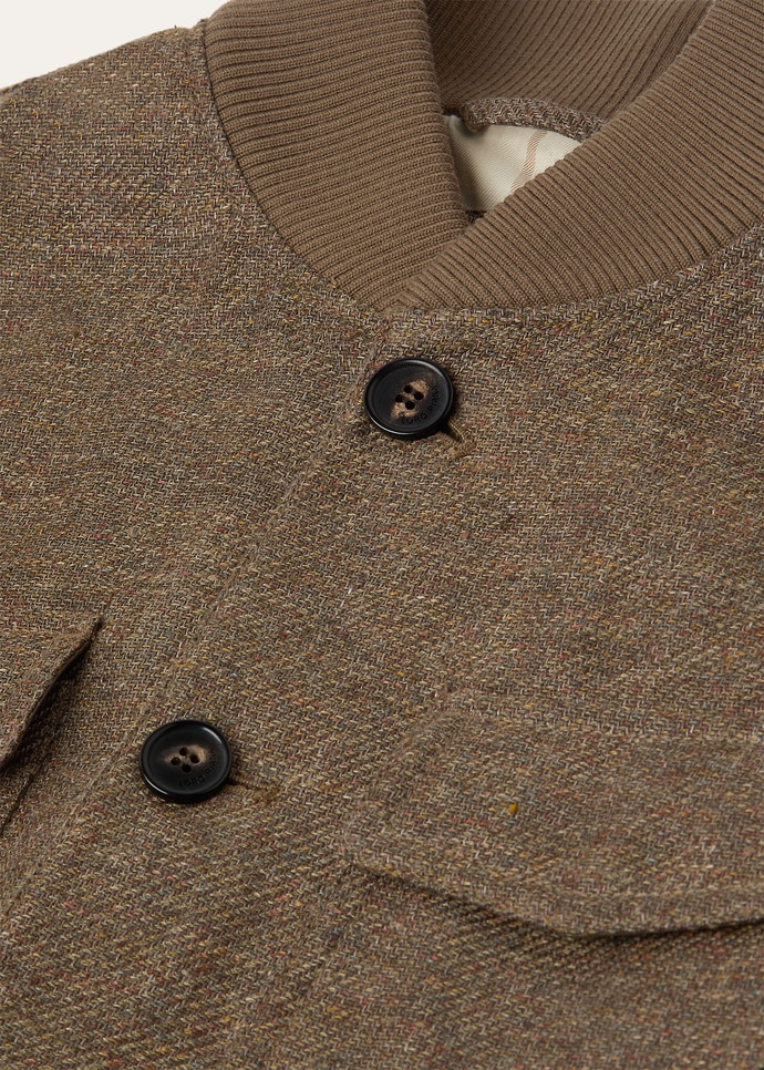 KIKU BOMBER LINEN COTTON MALFILE' STORM_FAP5443_518P_7