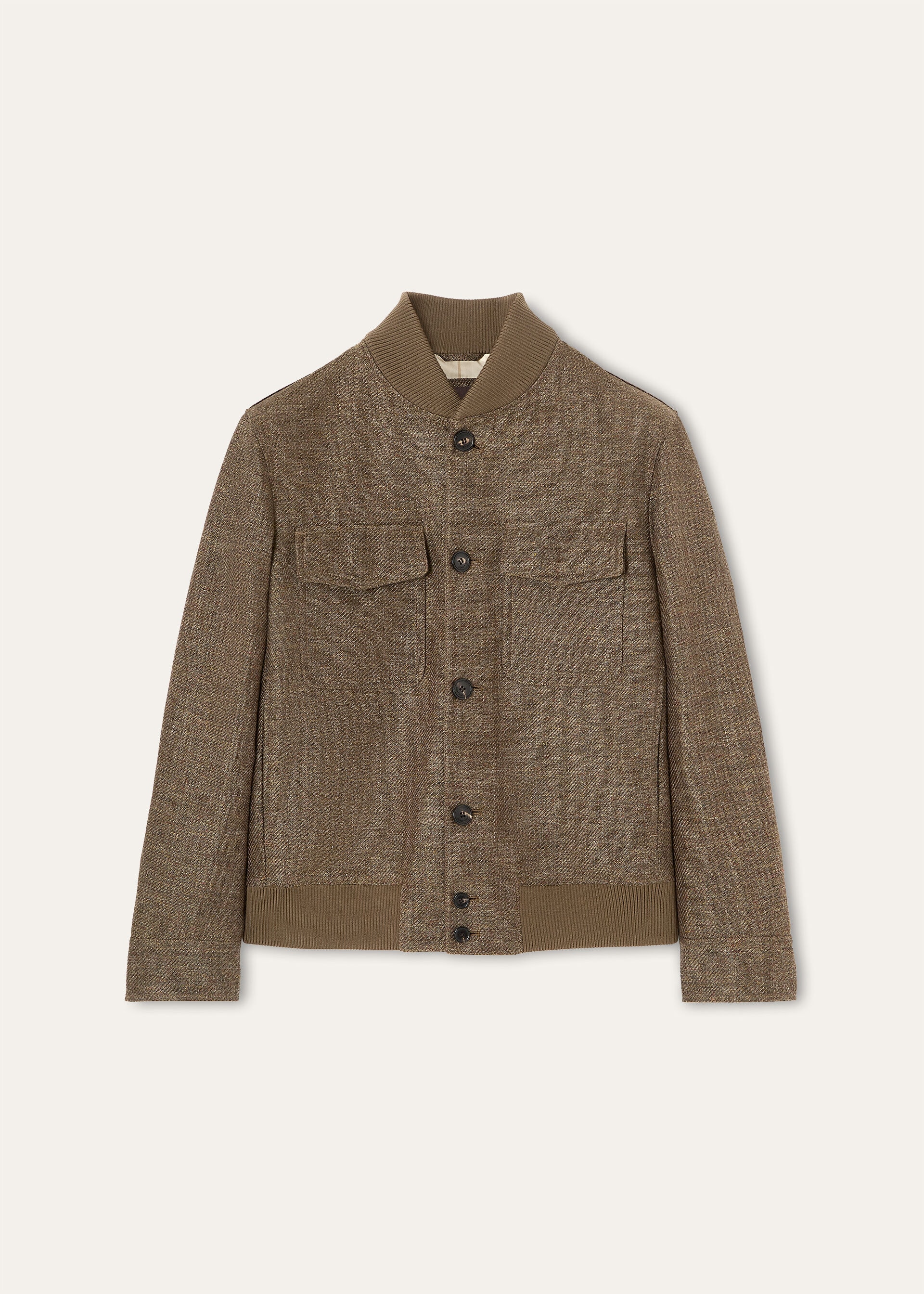KIKU BOMBER LINEN COTTON MALFILE' STORM