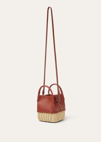 BALE MICRO WICKER/ROUNDED LEATHER