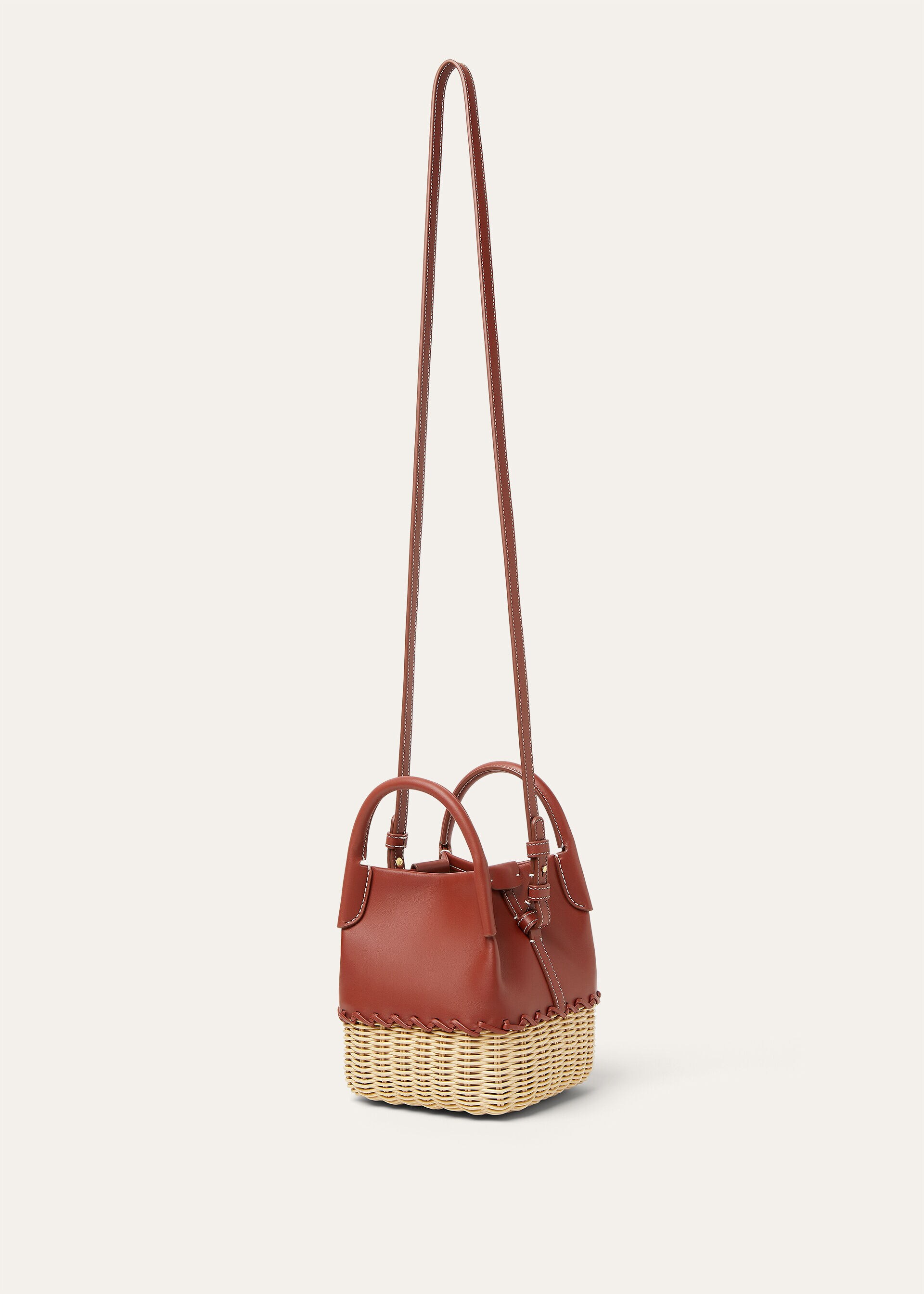 BALE MICRO WICKER/ROUNDED LEATHER