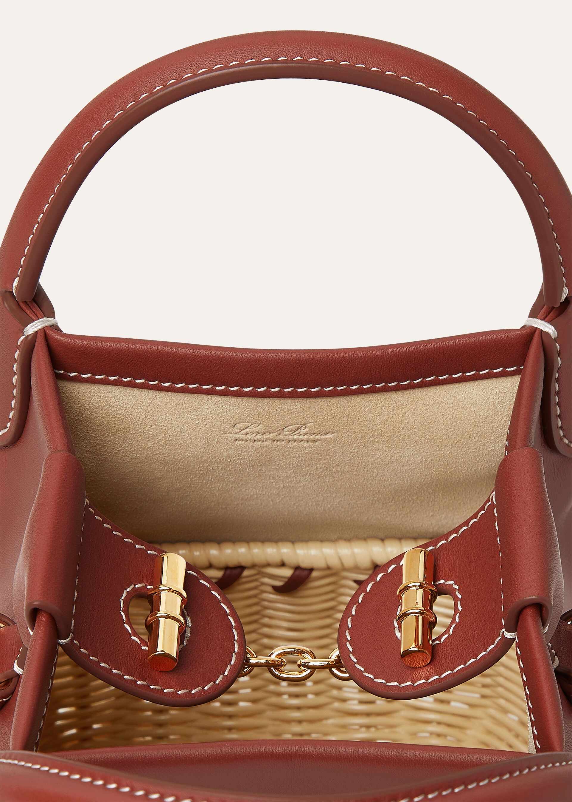 BALE MICRO WICKER/ROUNDED LEATHER