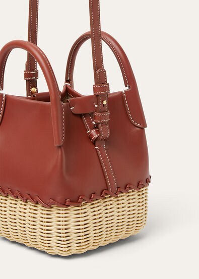BALE MICRO WICKER/ROUNDED LEATHER