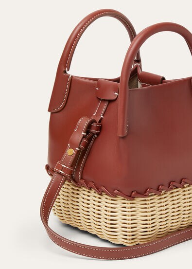 BALE MICRO WICKER/ROUNDED LEATHER