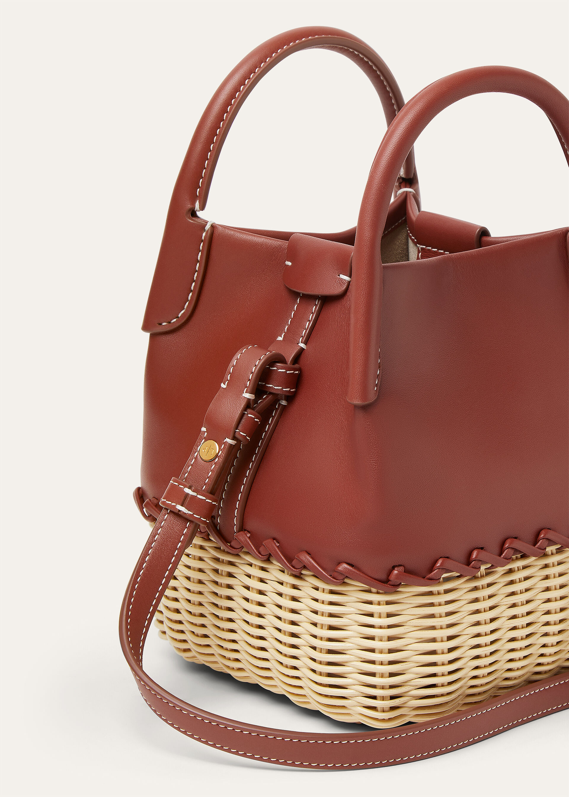 BALE MICRO WICKER/ROUNDED LEATHER