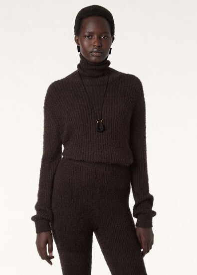 PERUVIAN LILY TURTLENECK SWEATER CASH SILK GG5