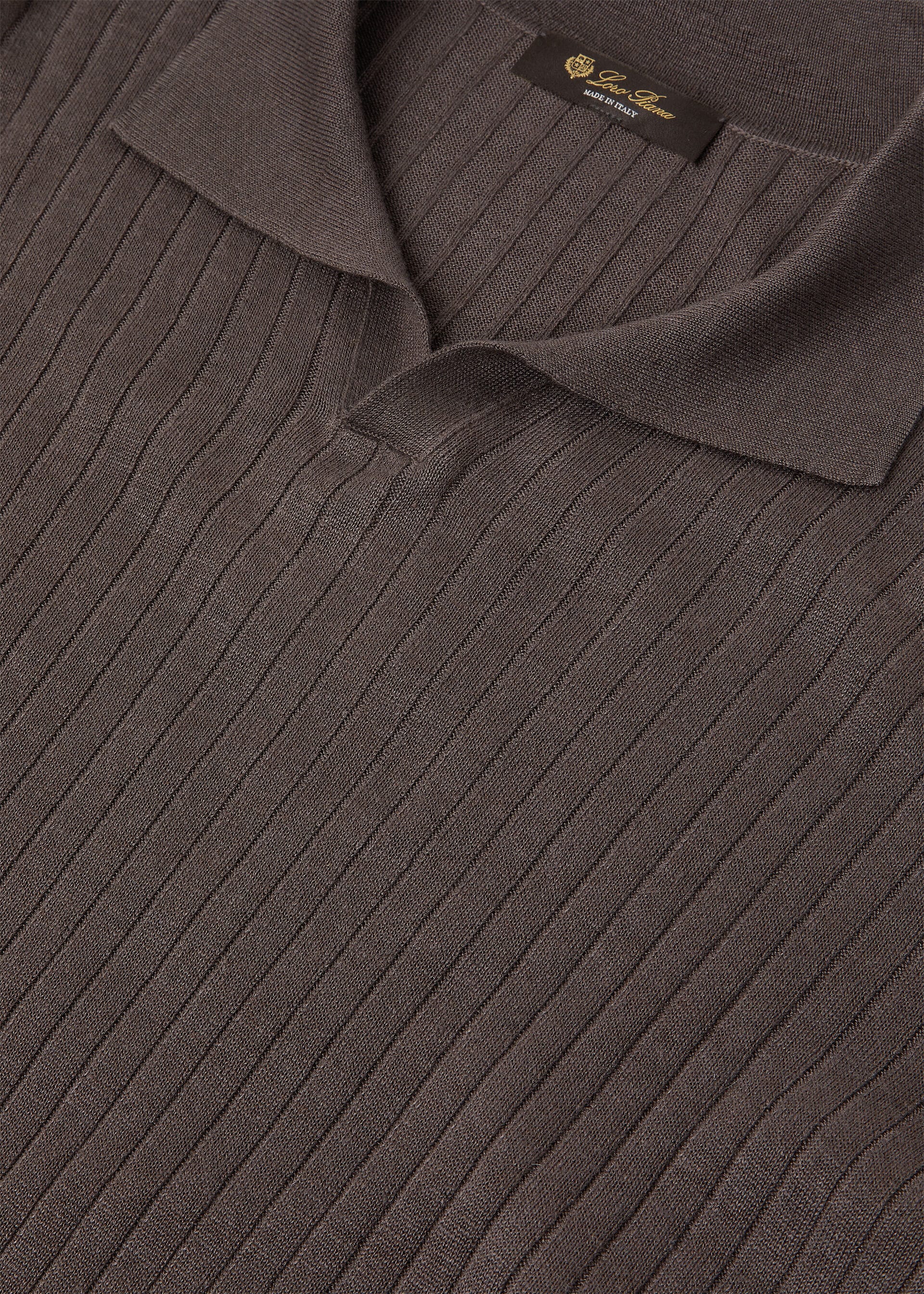 RIO MENDOZA POLO BUTTONLESS LINEN CASH GG 14