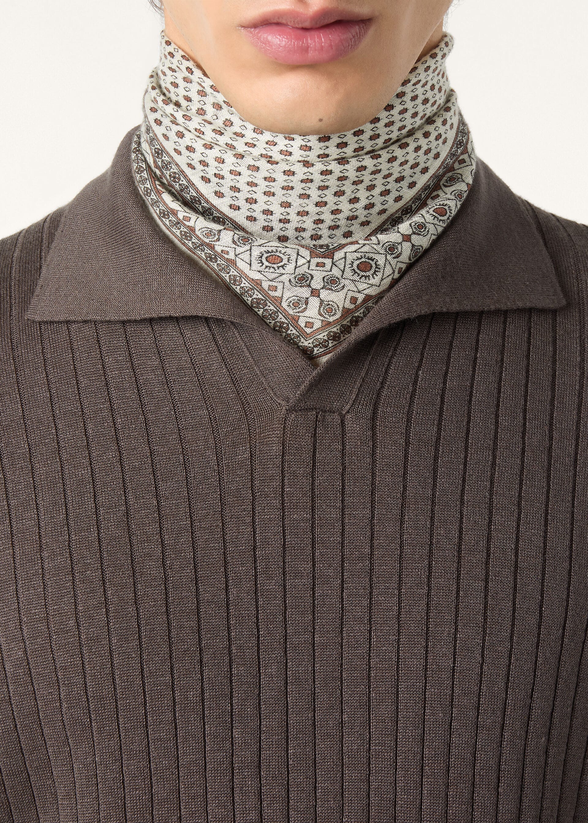 RIO MENDOZA POLO BUTTONLESS LINEN CASH GG 14