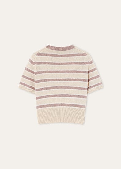 FOBELLO STRIPES SS CREWNECK SWEATER BABY CASH GG 7