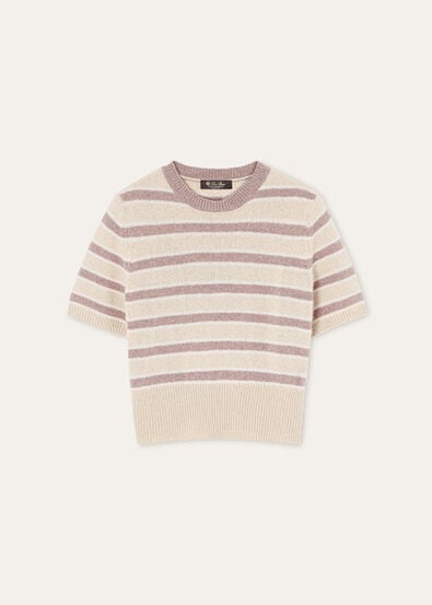 FOBELLO STRIPES SS CREWNECK SWEATER BABY CASH GG 7