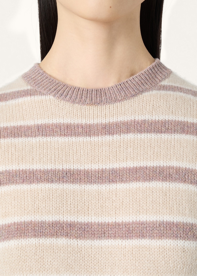 FOBELLO STRIPES SS CREWNECK SWEATER BABY CASH GG 7_FAP5926_F7IV_2