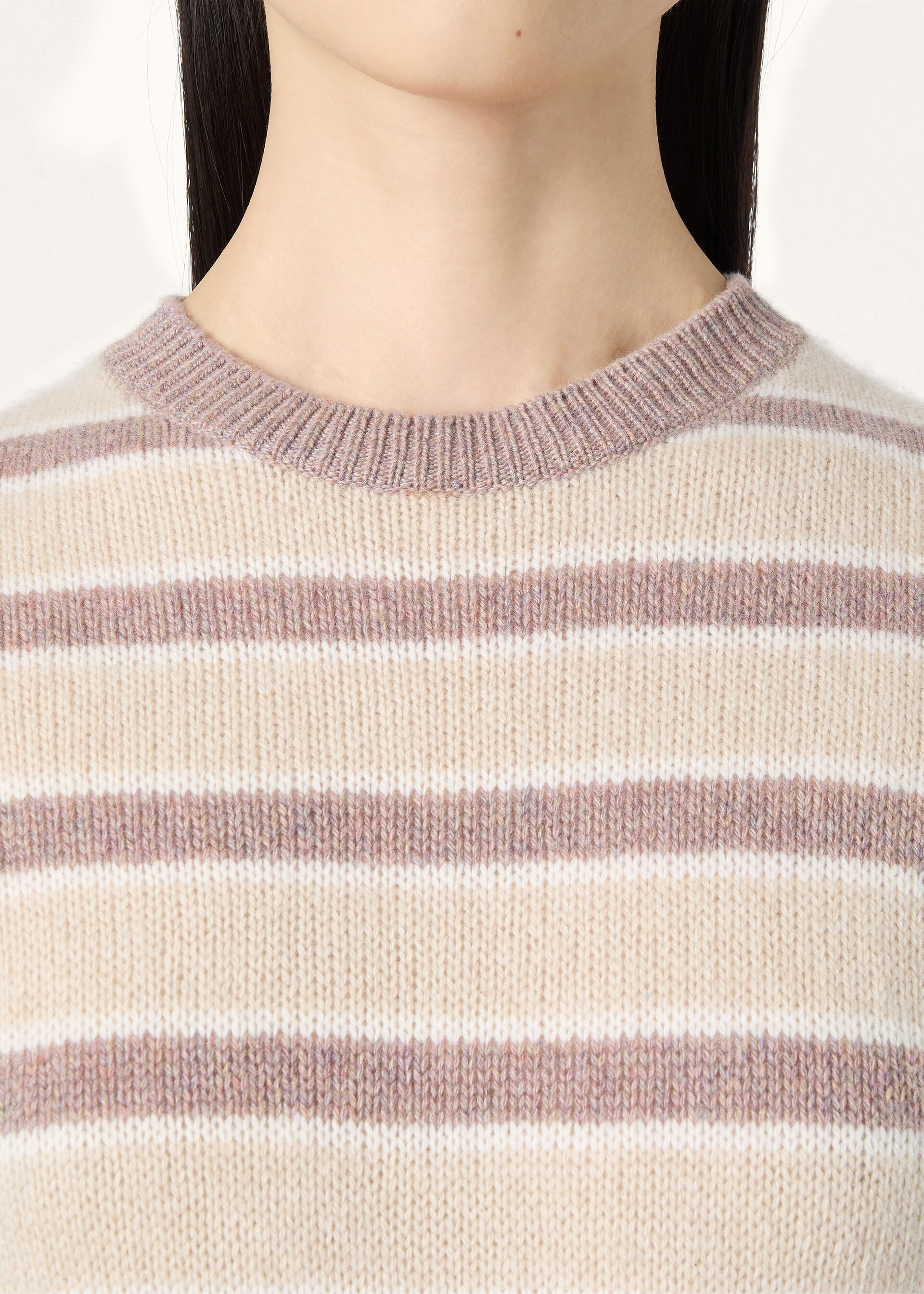 FOBELLO STRIPES SS CREWNECK SWEATER BABY CASH GG 7