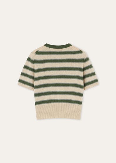 FOBELLO STRIPES SS CREWNECK SWEATER BABY CASH GG 7