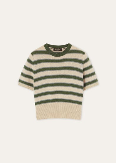 FOBELLO STRIPES SS CREWNECK SWEATER BABY CASH GG 7