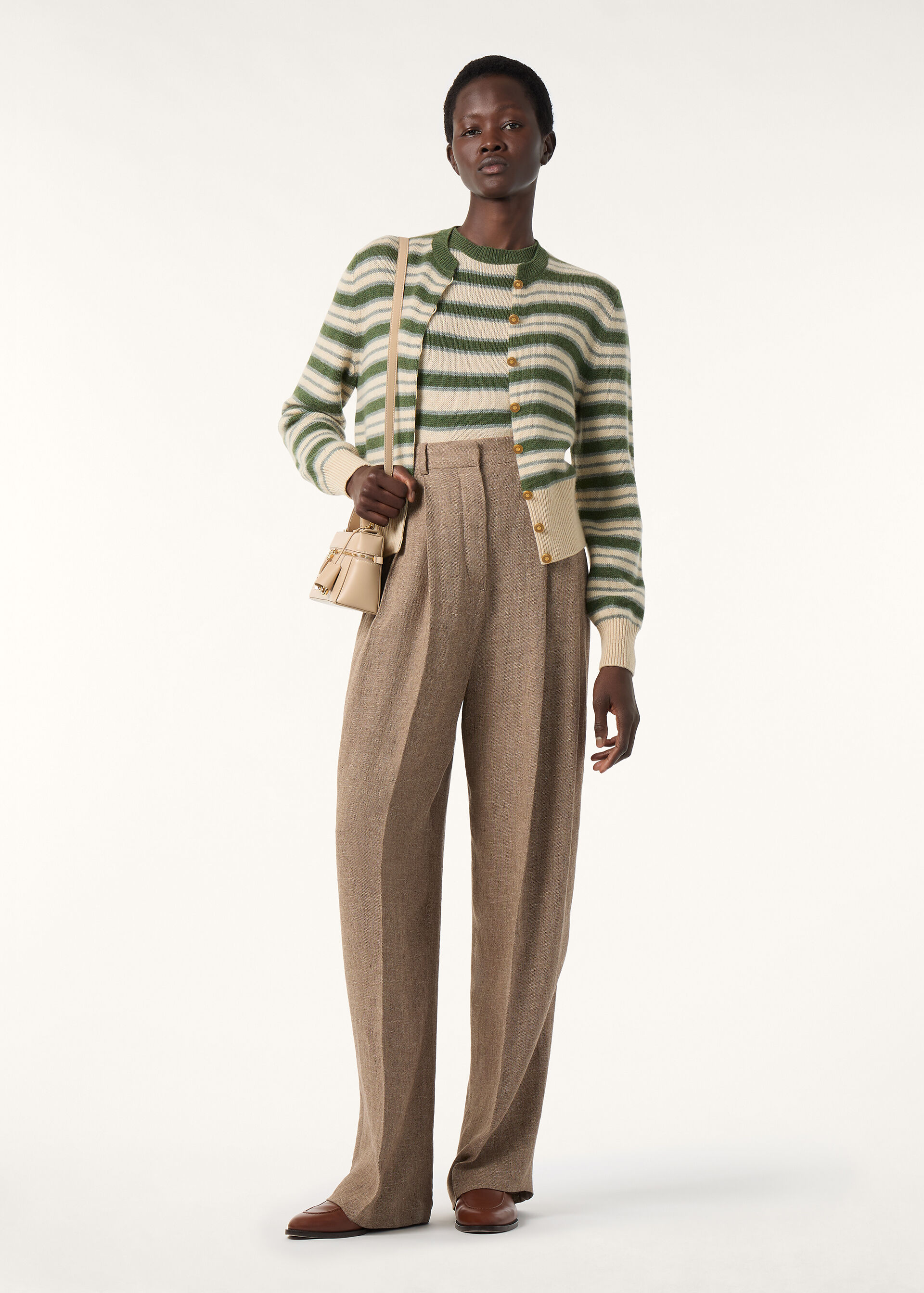 FOBELLO STRIPES SS CREWNECK SWEATER BABY CASH GG 7