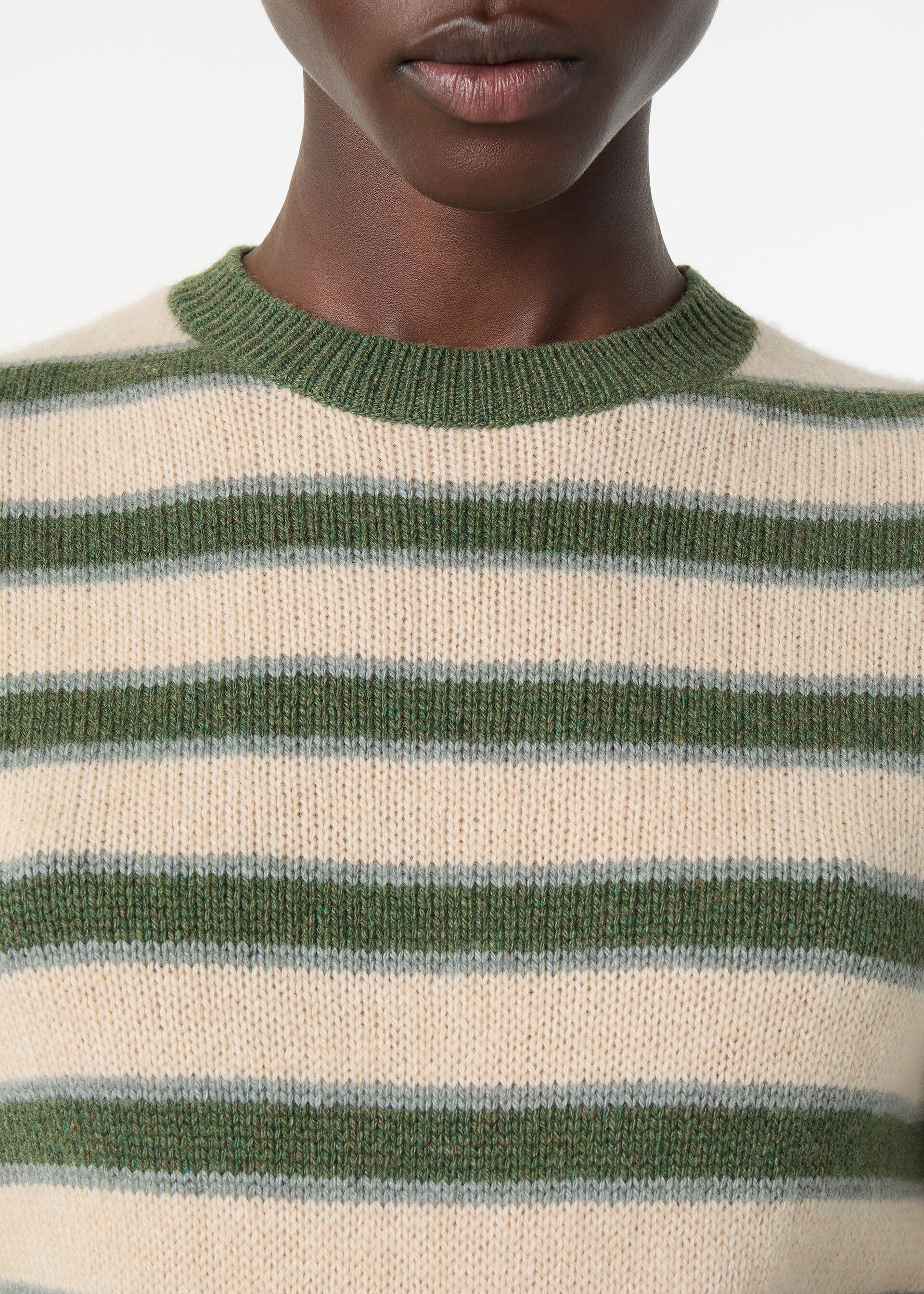 FOBELLO STRIPES SS CREWNECK SWEATER BABY CASH GG 7