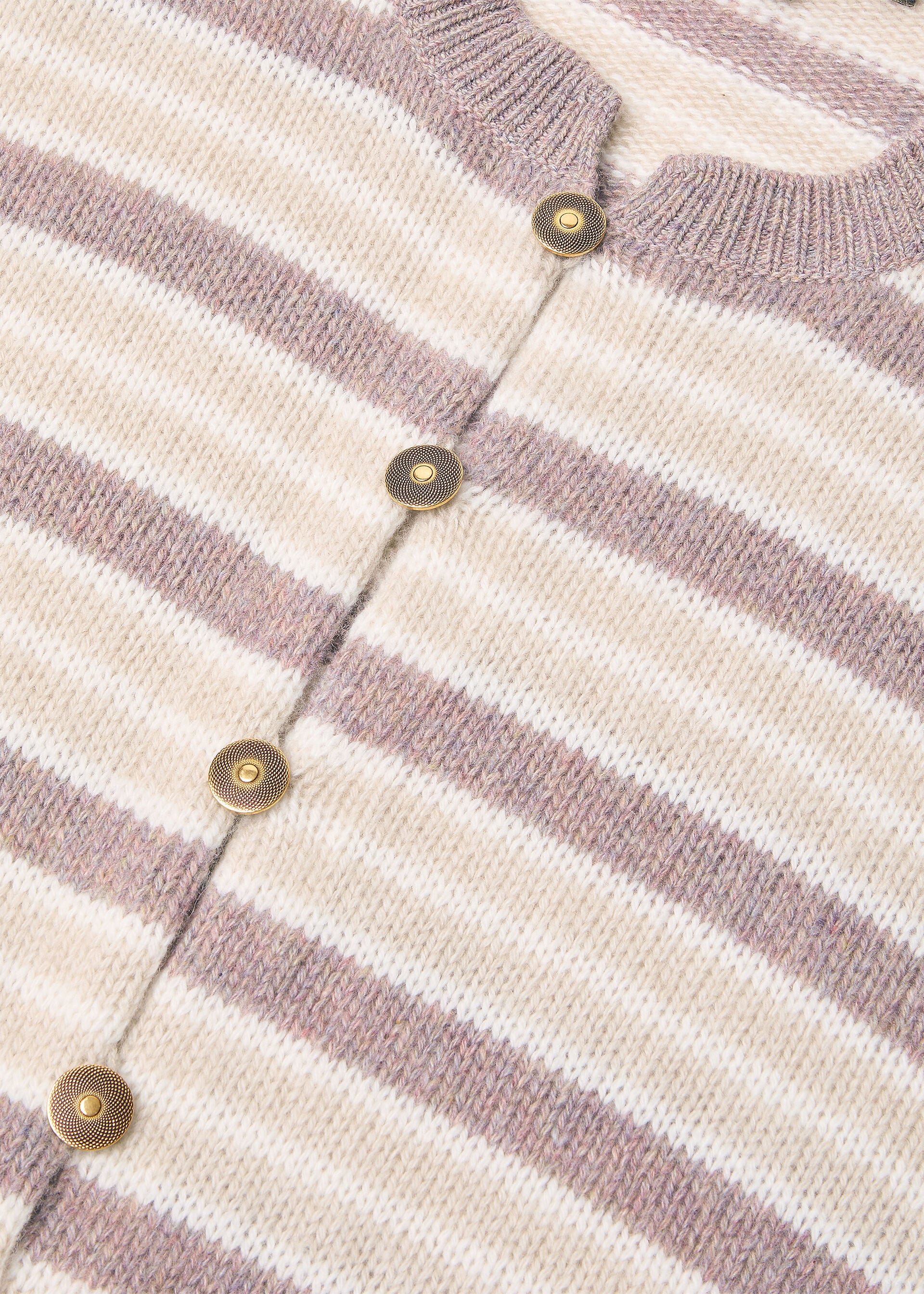 FOBELLO STRIPES CARDIGAN SWEATER BABY CASH GG 7