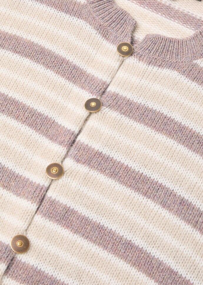 FOBELLO STRIPES CARDIGAN SWEATER BABY CASH GG 7_FAP5927_F7IV_7
